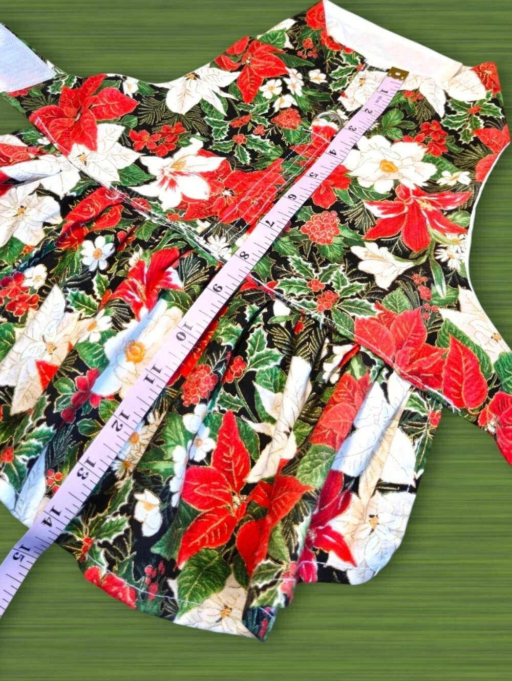 COZYPETZ Christmas Poinsettia Floral Dog Dress